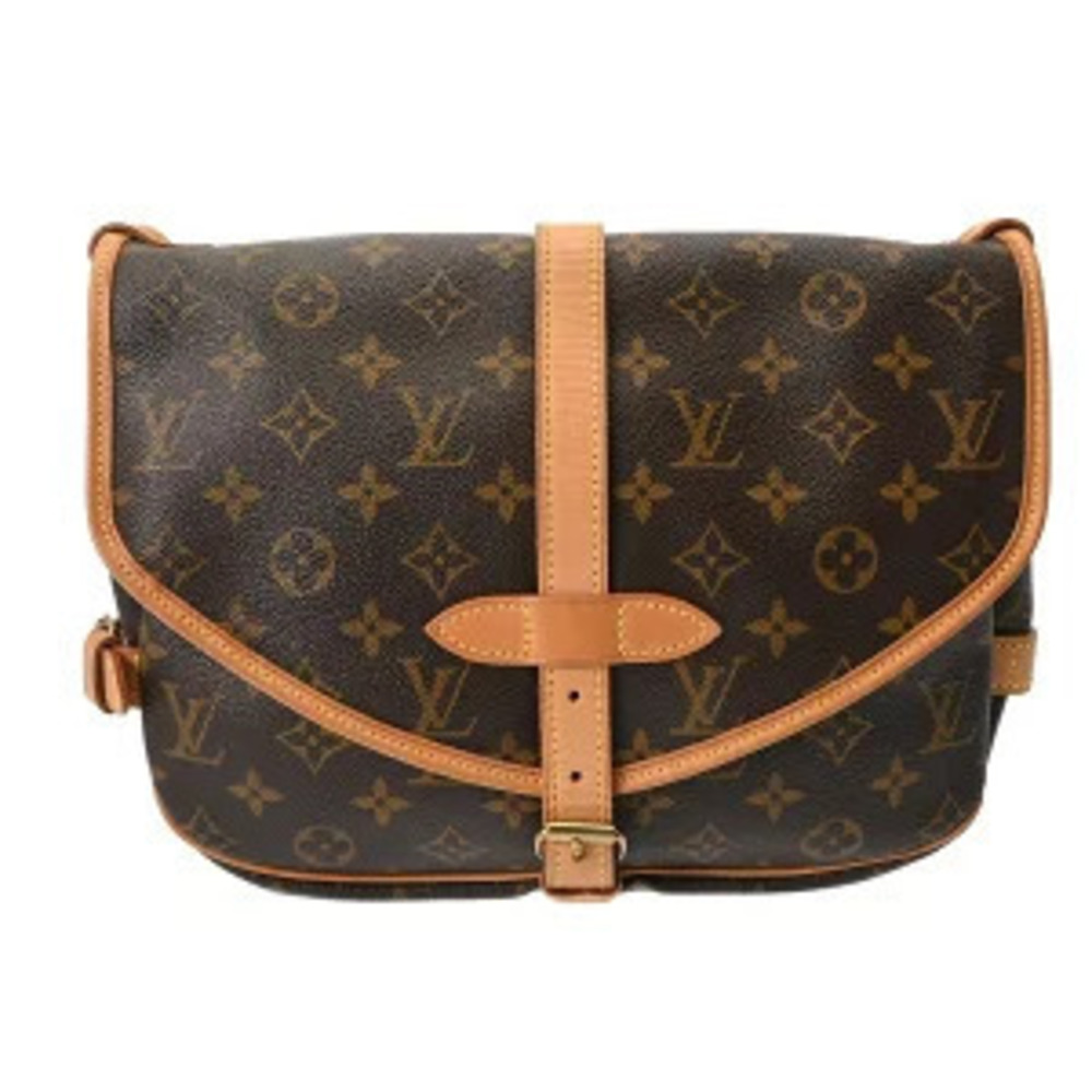 Louis Vuitton Monogram Saumur Brown Canvas Shoulder Bag